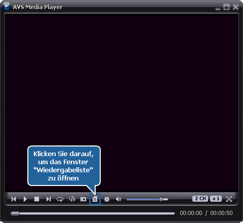 Wie spielt man Videodateien mit dem AVS Media Player ab? Schritt 3