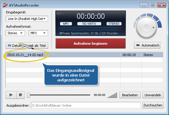 Wie kann man alte Heim-Audiokassetten kopieren? Step 5