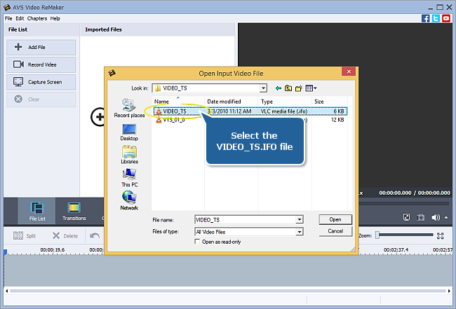 How to create a disc menu using AVS Video ReMaker? Step 2