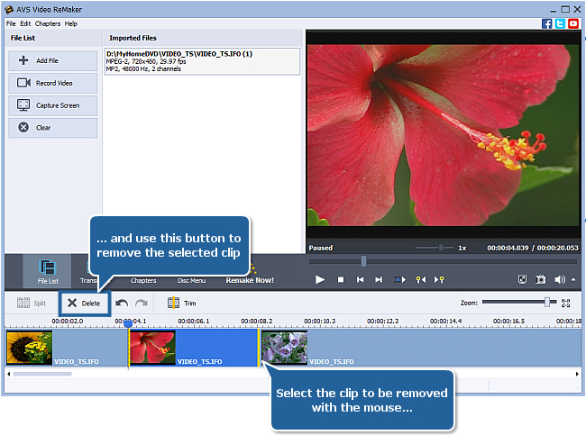 How to edit home DVD video with AVS Video ReMaker? Step 4