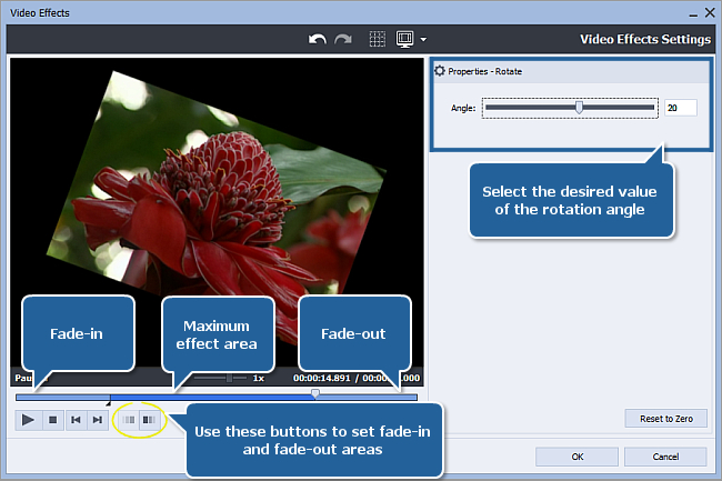 How to rotate your video using AVS Video Editor? Step 3