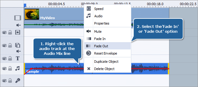 How to add audio to your video? Step 2