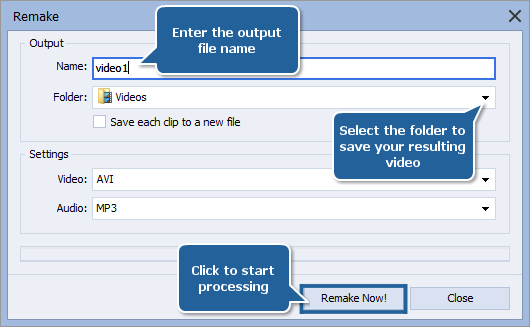 How to cut out unnecessary scenes without re-encoding? Step 6