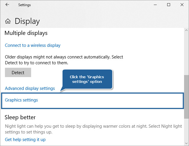 How to set Intel Graphics as a preferred graphics processor for the AVS4YOU applications on Windows 10 starting with v.1803? Step 2