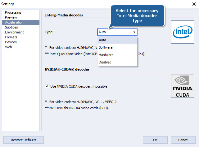 How to set Intel Graphics as a preferred graphics processor for the AVS4YOU applications on Windows 10 starting with v.1803? Step 1