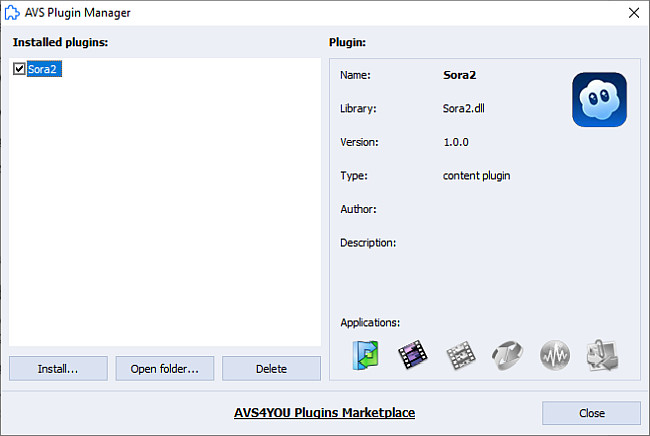 How to install and activate AI plugins in AVS4YOU software? Step 2_2