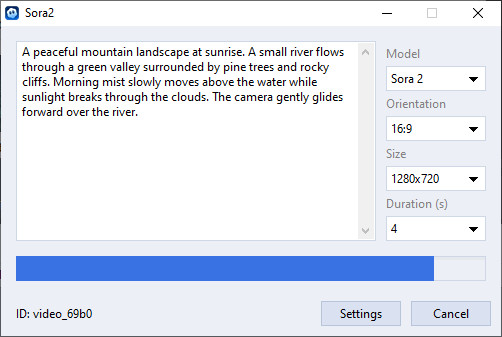 How to generate AI videos using the Sora2 plugin? Step 4