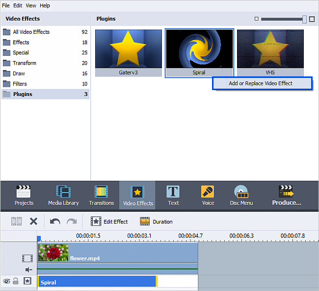 How to create dynamic motion graphics with the Spiral effect plugin? Step 1_2