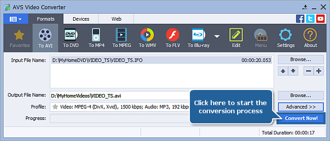 How to apply an effect to your video and convert it to another format? Step 7