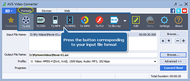 How to reduce the source video file size using AVS Video Converter? Step 3