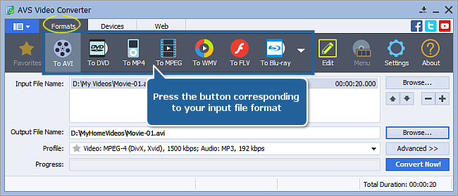 How to reduce the source video file size using AVS Video Converter