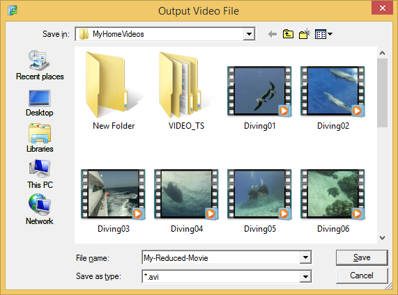 How to reduce the source video file size using AVS Video Converter? Step 6
