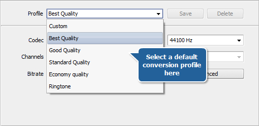 How to convert between audio formats? Step 4