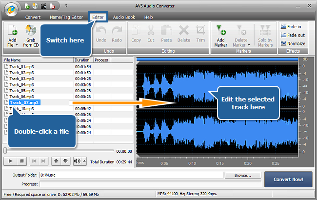 How to convert between audio formats? Step 6
