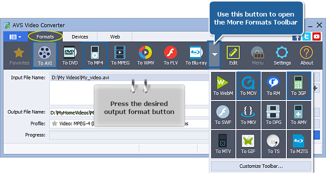 How to perform multi-pass conversion with AVS Video Converter? Step 3