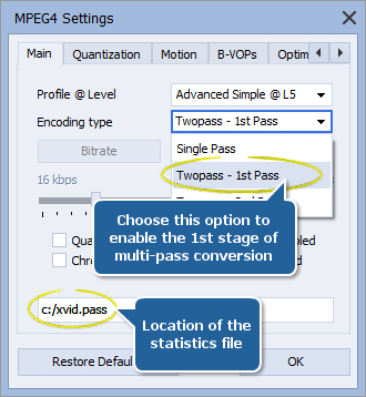 How to perform multi-pass conversion with AVS Video Converter? Step 5