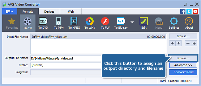 How to perform multi-pass conversion with AVS Video Converter? Step 7