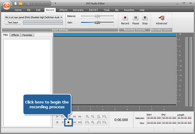 How to record audio from microphone? step 4