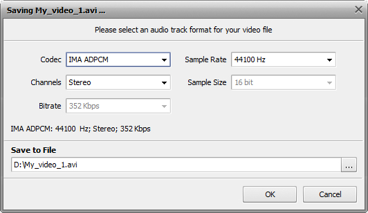 How to edit the audio track of your home video? Step 5