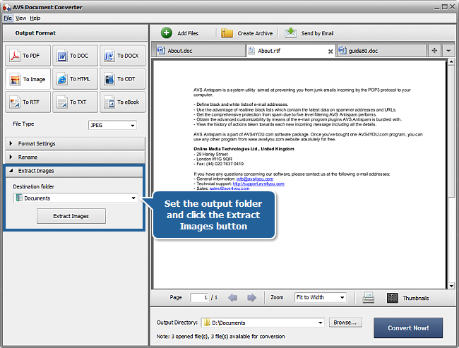 How to convert documents? Step 5