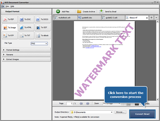 How to add watermark to your documents? Step 7