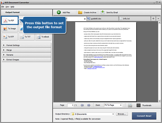 How to protect your documents with a password? Step 3