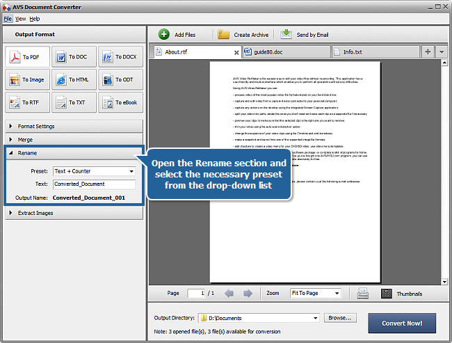 How to protect your documents with a password? Step 5