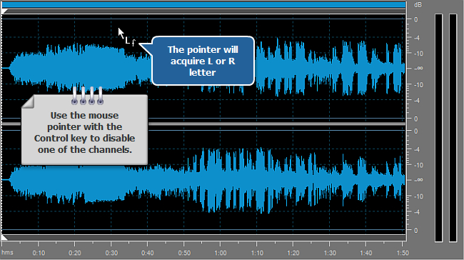 How to edit individual channels with AVS Audio Editor? Step 3