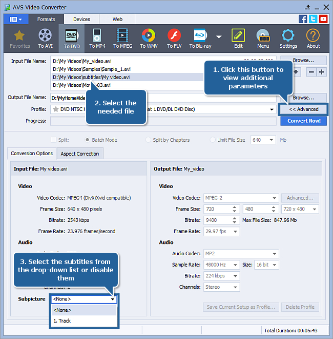 How to convert AVI to DVD