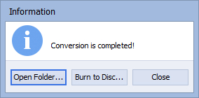 How to convert AVI to DVD? Step 7