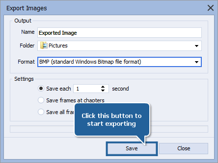 How to export image from video? Step 7