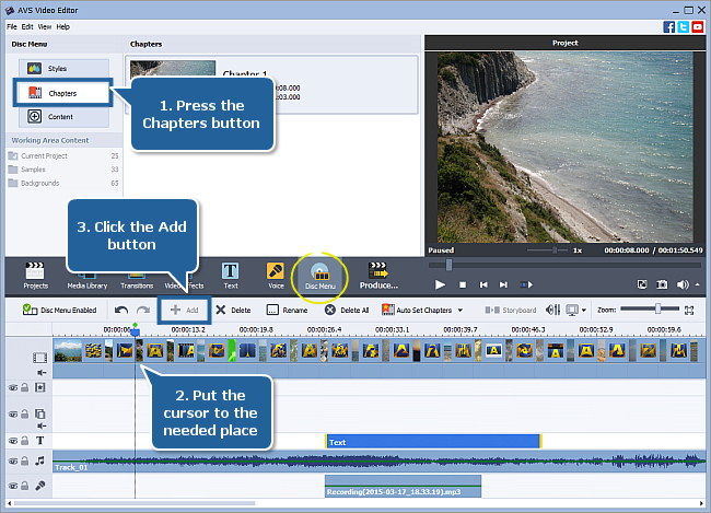 How to create a slideshow using AVS Video Editor? Step 5