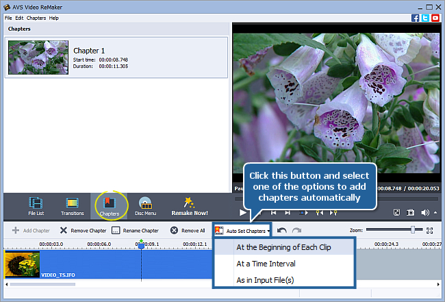 How to create a disc menu using AVS Video ReMaker? Step 4