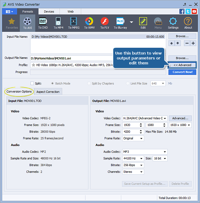 How to convert HD video? Step 3