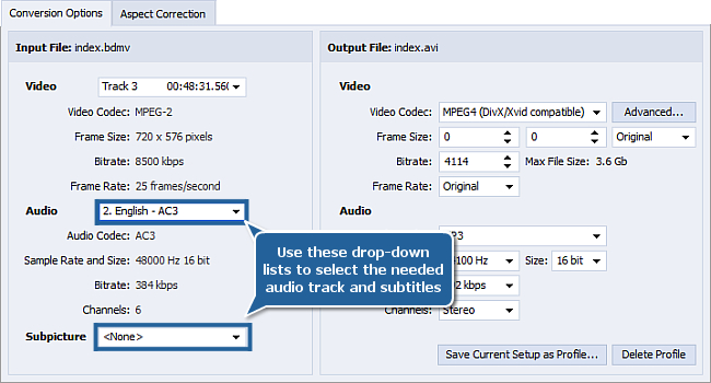 eyeframe converter change file name