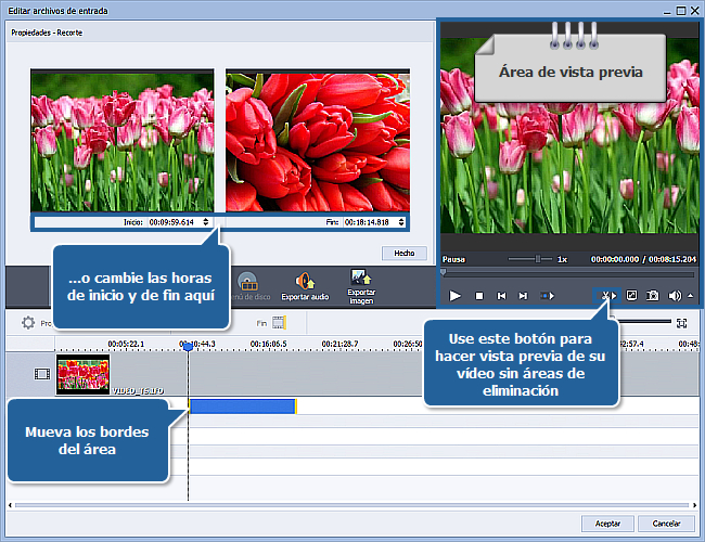 ¿Cómo eliminar partes innecesarias de un archivo de vídeo y convertirlo a otro formato? Paso 5