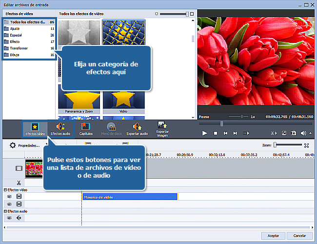¿Cómo aplicar un efecto a un archivo de vídeo y convertirlo a otro formato? Paso 4
