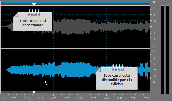 ¿Cómo editar los canales por separado con AVS Audio Editor? Paso 3