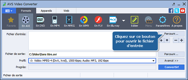 Comment effectuer la conversion à passages multiples avec AVS Video Converter? Etape 2