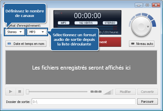 Comment enregistrer de l'audio en utilisant Stereo Mix? Etape 3