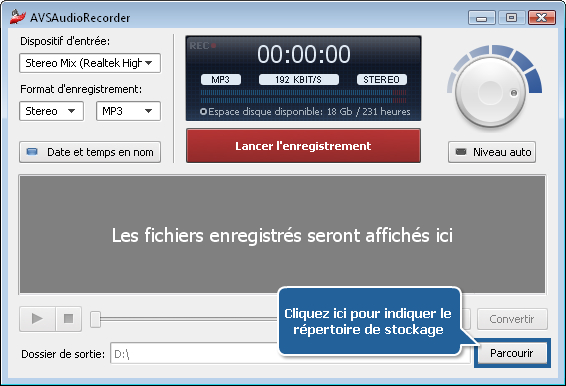 Comment enregistrer de l'audio en utilisant Stereo Mix? Etape 4