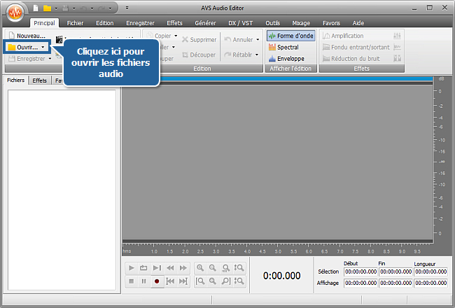 Comment éditer les canaux individuels avec AVS Audio Editor? Etape 2