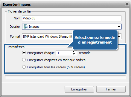 Comment exporter une image à partir d'un fichier vidéo? Etape 6