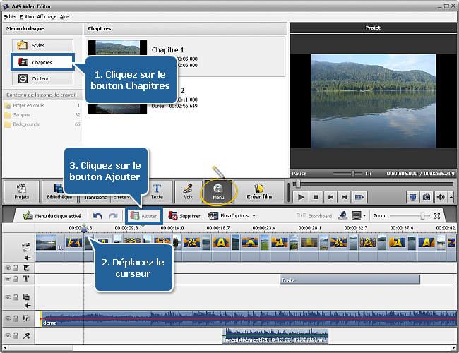 Comment créer un diaporama en utilisant AVS Video Editor? Etape 5