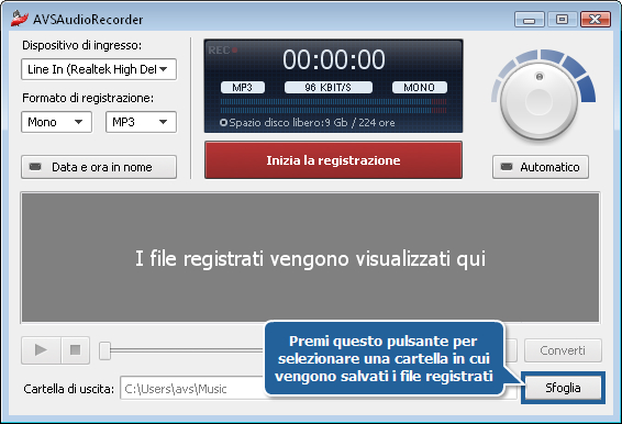 Come riversare vecchie registrazioni? Passo 4