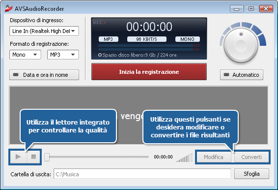 Come riversare vecchie registrazioni? Passo 6