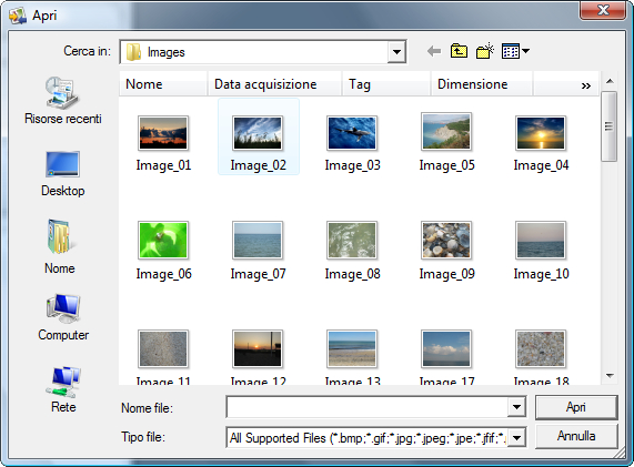 Come si fa a convertire file immagine? Passo 2