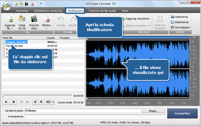 Come creare libri audio usando AVS Audio Converter? Passo 3