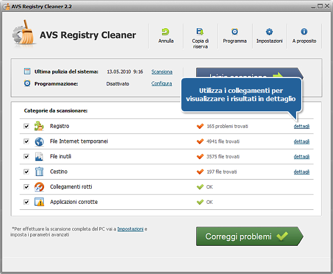 Come correggere gli errori del PC con AVS Registry Cleaner? Passo 4
