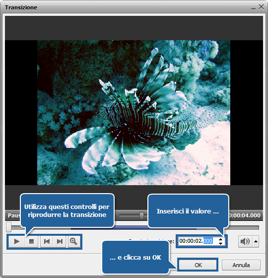Come creare una presentazione usando AVS Video Editor? Passo 2
